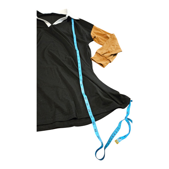 Shein Medium Black and Yellow Pullover Shirt Dress - Picture 6 of 7